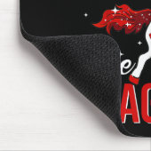 Brain Aneurysm Awareness Warrior Fun Unicorn Mousepad (Ecke)
