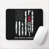 Brain Aneurysm Krieger US-Flagge Mousepad (Mit Mouse)
