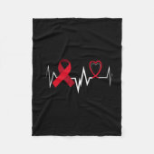 Brain Aneurysm Ribbon Brain Aneurysm Bewusstsein Fleecedecke (Vorderseite)