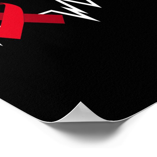 Brain Aneurysm Ribbon Brain Aneurysm Bewusstsein Poster (Ecke)