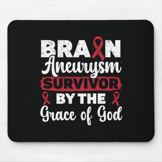 Brain Aneurysm Survivor Medical Bedingung Aneurysm Mousepad (Vorne)