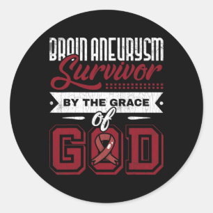 Brain Aneurysm Survivor Medical Bedingung Aneurysm Runder Aufkleber