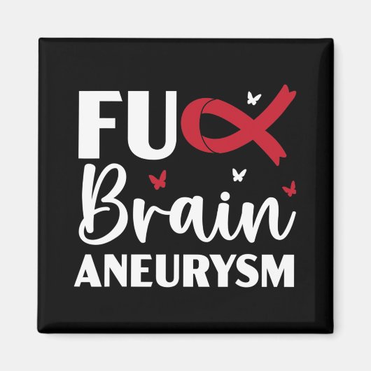 Brain Aneurysm Warrior Medical Magnet (Vorne)