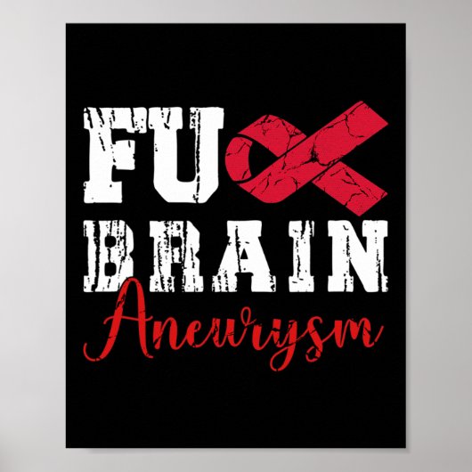 Brain Aneurysm Warrior Medical Poster (Vorne)