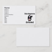 Brain Aneurysms Stink Skunk Bewusstsein Design Visitenkarte (Vorne/Hinten)