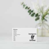 Brain Aneurysms Stink Skunk Bewusstsein Design Visitenkarte (Stehend Vorderseite)