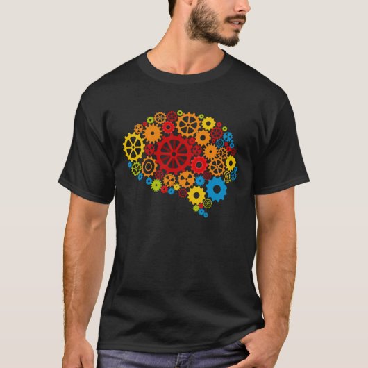 brain As gears T-Shirt (Vorderseite)