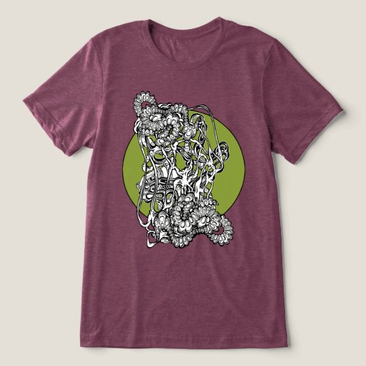 Brain Bending Trippy Surrealist Abstrakt Art Tri-Blend Shirt (Design Vorderseite)
