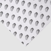 Brain Black & White Horror Geschenkpapier Wrap Tis Seidenpapier (Ausschnitt)