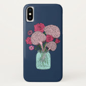 Brain Blume Bouquet Case-Mate iPhone Hülle (Rückseite)