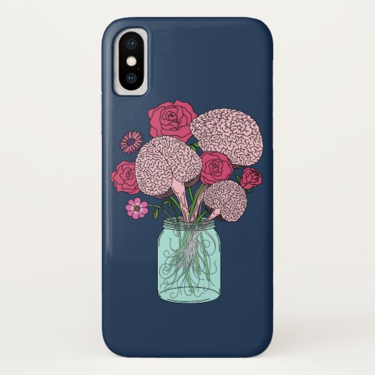 Brain Blume Bouquet Case-Mate iPhone Hülle (Rückseite)