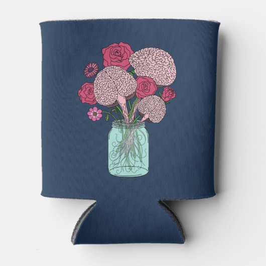 Brain Blume Bouquet Dosenkühler (Vorderseite)
