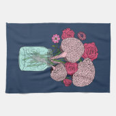 Brain Blume Bouquet Geschirrtuch (Horizontal)