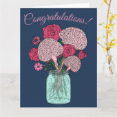 Brain Blume Bouquet Karte (Gelbe Blume)