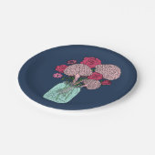 Brain Blume Bouquet Pappteller (Schrägansicht)