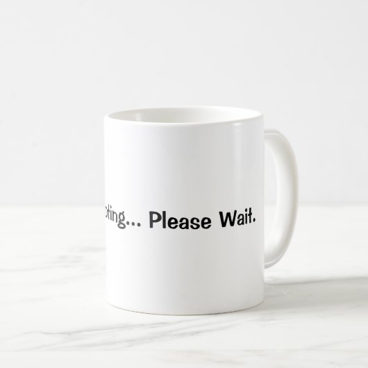 Brain Booting... Please Wait | Funny Coffee Mug  Kaffeetasse (VorderseiteRechts)