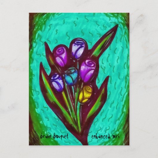 Brain Bouquet Postkarte (Vorderseite)