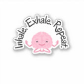 Brain Breathing Vinyl Sticker (Vorderseite)