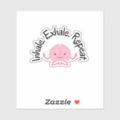 Brain Breathing Vinyl Sticker (Blatt)