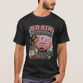 Brain Buffering Forever Persönliches Lustiges T-Shirt (Vorderseite)
