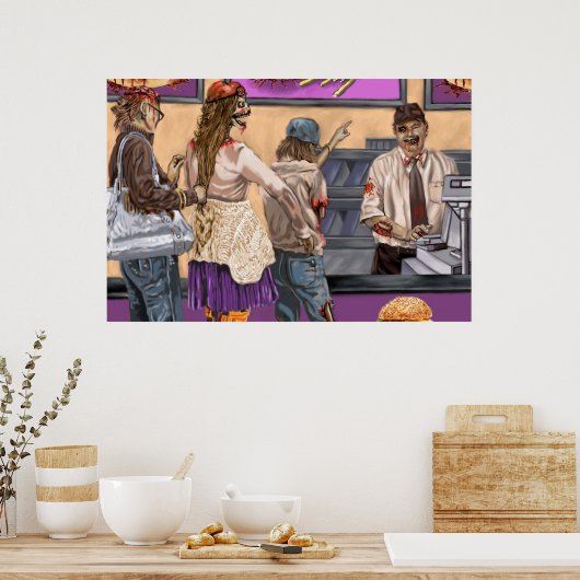 Brain Burgers Poster (Küche)