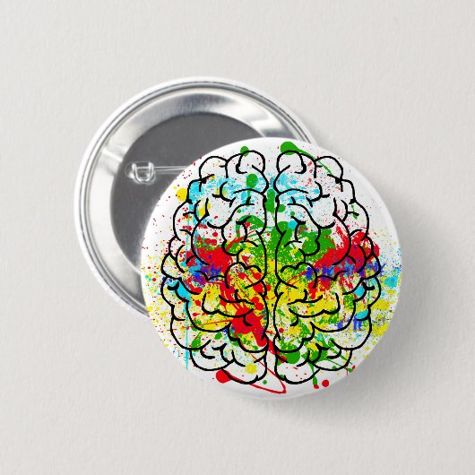 Brain Button Button (Vorne & Hinten)