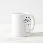 Brain Calculates Possibilities | Math Thinker Kaffeetasse (VorderseiteRechts)