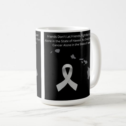 Brain Cancer Awareness in Hawaii Kaffeetasse (VorderseiteRechts)