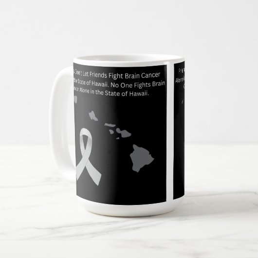 Brain Cancer Awareness in Hawaii Kaffeetasse (Vorderseite Links)