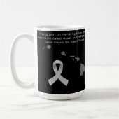 Brain Cancer Awareness in Hawaii Kaffeetasse (Links)