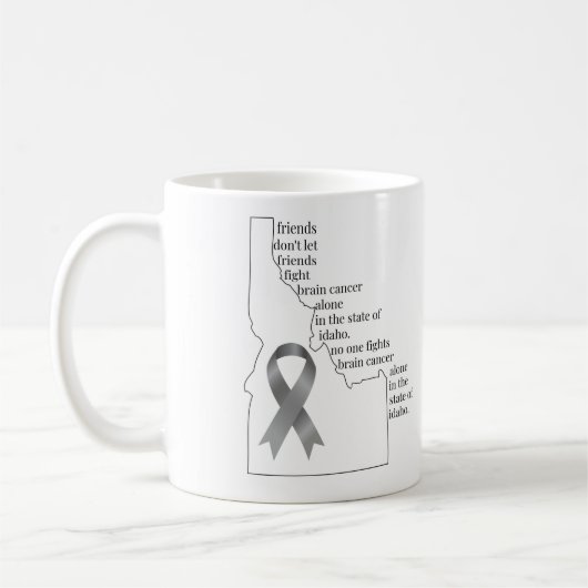 Brain Cancer Awareness in Idaho Kaffeetasse (Links)
