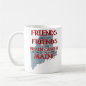 Brain Cancer Awareness in Maine Kaffeetasse (Links)