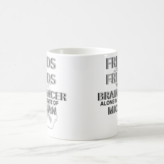 Brain Cancer Awareness in Michigan Kaffeetasse (Mittel)