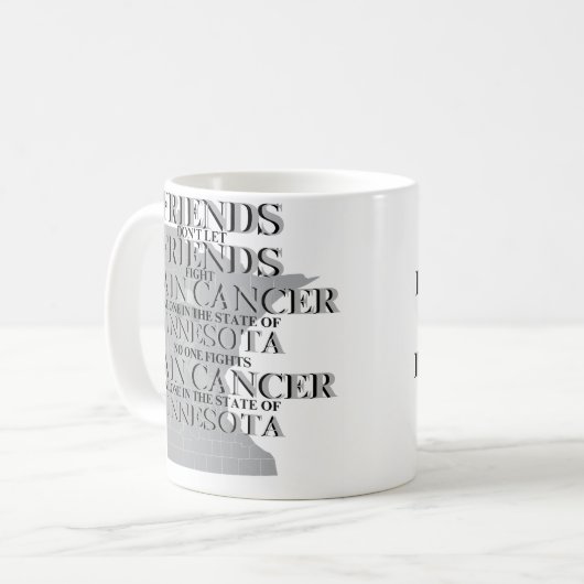 Brain Cancer Awareness in Minnesota Kaffeetasse (Vorderseite Links)