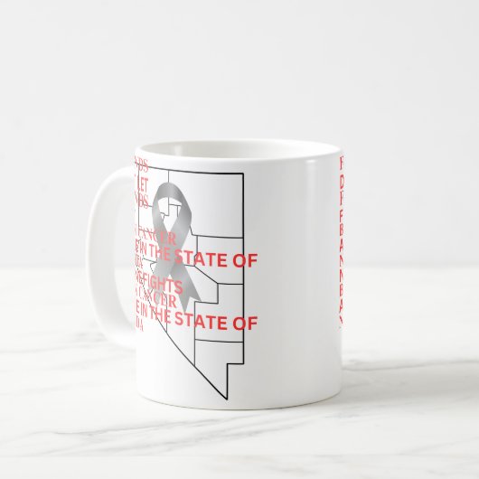 Brain Cancer Awareness in Nevada Kaffeetasse (Vorderseite Links)