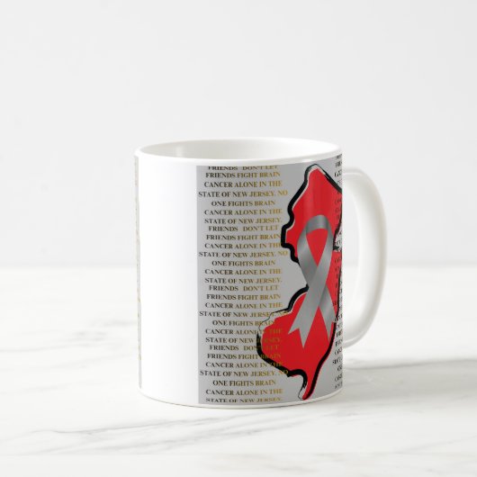 Brain Cancer Awareness in New Jersey Kaffeetasse (VorderseiteRechts)