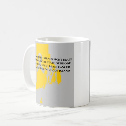 Brain Cancer Awareness in Rhode Island  Kaffeetasse (Vorderseite Links)