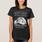 Brain Cancer Awareness Month Ribbon Ohrts T-Shirt (Vorderseite)