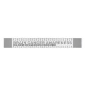 Brain Cancer Awareness Pattern Ribbon Ripsband (Vorderseite)