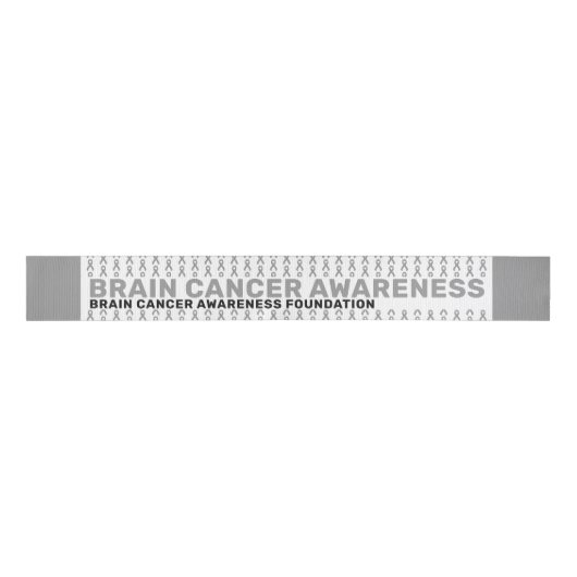 Brain Cancer Awareness Pattern Ribbon Ripsband (Vorderseite)
