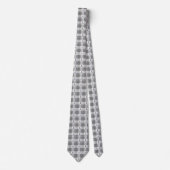Brain Cancer Awareness Plaid Gray Ribbon Krawatte (Vorderseite)