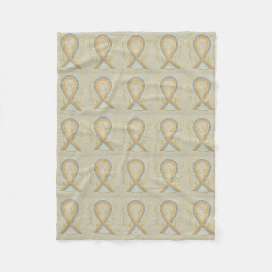 Brain Cancer Awareness Ribbon Blankets für Kinder Fleecedecke (Vorderseite)