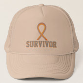 Brain Cancer Awareness Ribbon Cap oder Hat im Kind Truckerkappe (Vorderseite)