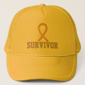 Brain Cancer Awareness Ribbon Cap oder Hat im Kind Truckerkappe (Vorderseite)