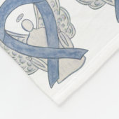 Brain Cancer Awareness Ribbon Fleece Chemo Blanket (Ecke)