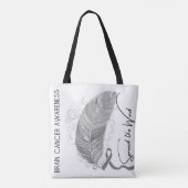 Brain Cancer Awareness Tote Bag Tasche (Rückseite)