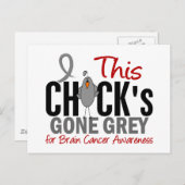 BRAIN CANCER Chick Gone Gray Postkarte (Vorne/Hinten)