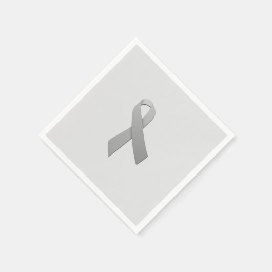 Brain Cancer Ribbon Napkins Serviette (Ecke)