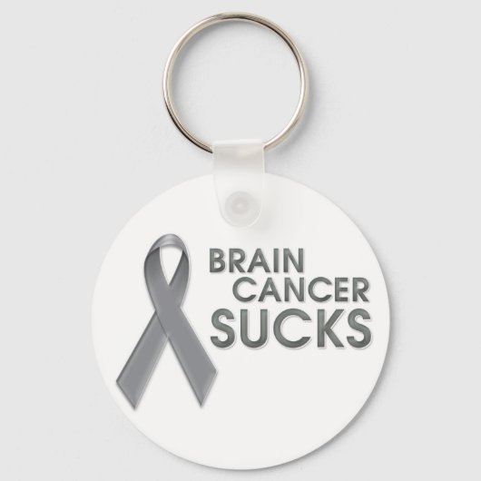Brain Cancer Sucks Keychain Schlüsselanhänger (Vorderseite)