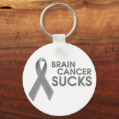 Brain Cancer Sucks Keychain Schlüsselanhänger (Vorderseite)